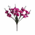 thumbnail image 2 of 1*Simulation Flower Clearance! Nomeni Simulation Magnolia Single Small Flower Dark Purple, Fake Flowers Promotion Sale! Purple, 2 of 9
