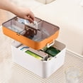thumbnail image 4 of Quinlirra Clearance Plastic Rectangular Anytime Divider Cutter Break Divider Box for Tablets Capsules Medication Dispenser Durable Portable Scientific Dosing 11.2x8.2x6.3in 2.35lb, 4 of 6