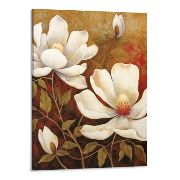 Creowell Canvas Wall Art Picture 16x20in for Living Room Bedroom Fall Decor Magnolia 16x20in