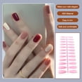 thumbnail image 3 of Uñas postizas largas cortas coloridas Soidarity para manicura bricolaje hogar Rosa claro, 3 of 5