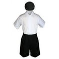 thumbnail image 3 of Baby Boys Toddler Formal Vest Shorts Suit Satin Vest Necktie 5pc Set /w Hat S-4T, 3 of 5