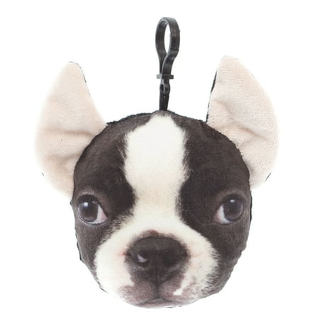 Spark Squeeze 'N Talk Friends Backpack Clip Plush French Bulldog