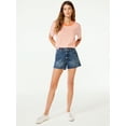 thumbnail image 6 of Free Assembly Women's 90s Cut Off Denim Shorts, 6 of 7