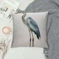 thumbnail image 2 of JRXY  Heron Pillow,Watercolor Blue Heron Waist Lumbar Throw Pillow case Cushion Cover Sofa Home Decorative White, 2 of 5
