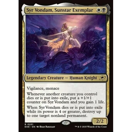 MtG Edge of Eternities Rare Syr Vondam, Sunstar Exemplar (FOIL) #231
