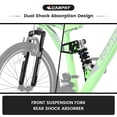 thumbnail image 3 of KEHOMY 26" 21-Speed Bicycle for Adult, Front and rear shock absorption, Camping Bicycle, Height Adjustable ,Mountain Bicycle for Roadways, Mountains bike,Green, 3 of 8
