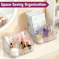 thumbnail image 4 of Mber Makeup Brush Holder Organizer, Makeup Brushes Holder for Vanity Skincare Cosmetic Organizer, Acrylic Desk Organizer for Makeup with 5 Compartment, 4 of 6