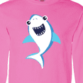 thumbnail image 4 of Inktastic Cute Shark, Little Shark, Blue Shark, Sea Animal Long Sleeve T-Shirt, 4 of 5