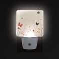 thumbnail image 3 of WOBOGO Butterfly Wildflower Pictures LED Night Light 2 Pcs Set 0.5 Watt Wall Plug in Dusk to Dawn Automatic Switch Soft White Light, 3 of 7