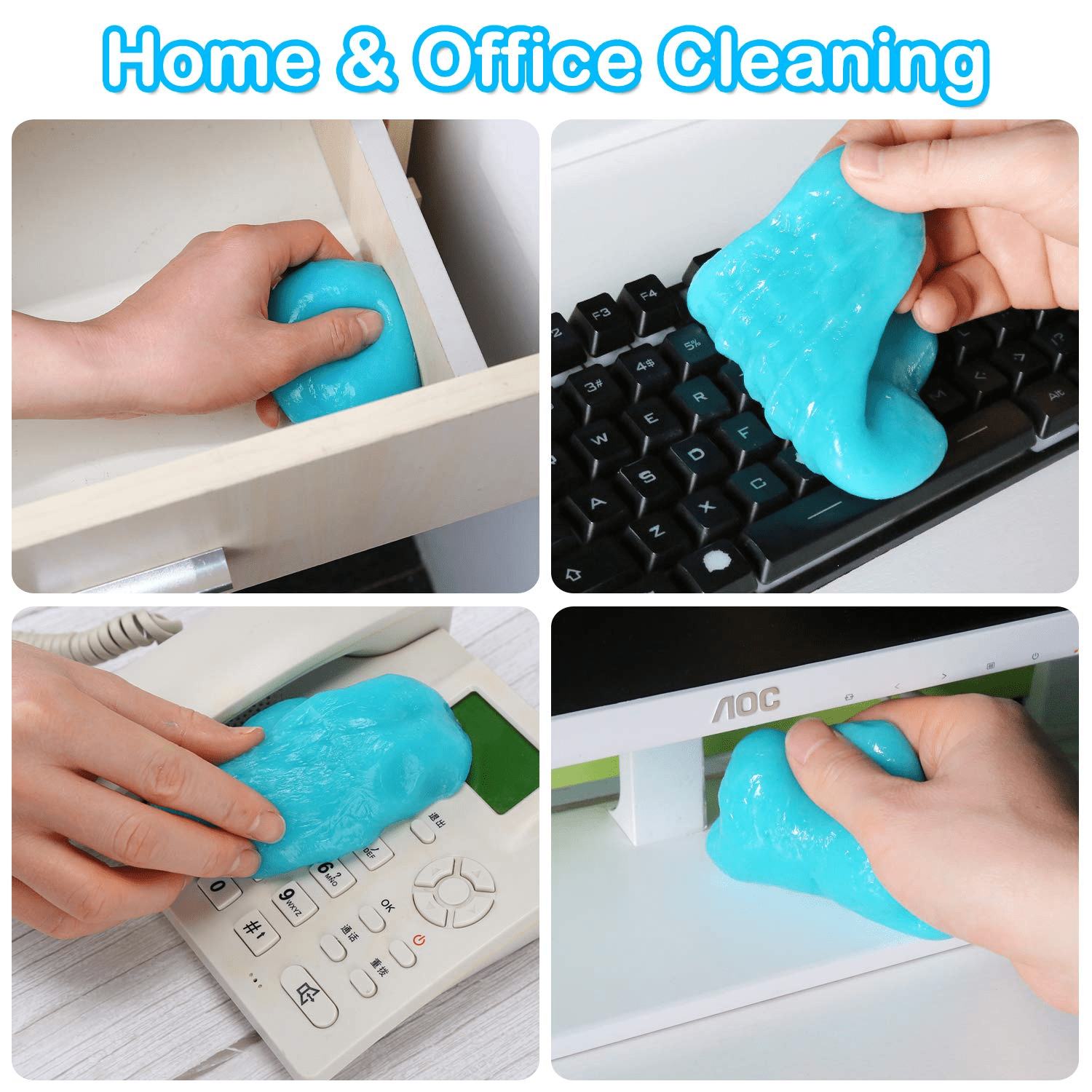 160g Car Cleaning Glue Slime Automobile Cup Holders Sticky Jelly Gel C –  Bargin Hunter Store