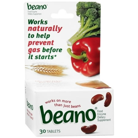 Beano Food Enzyme Dietary Supplement Tablets - 30 CT
