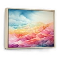 thumbnail image 2 of Designart "Minimalist Charm Of Aurora Borealis" Aurora Borealis Floater Framed Canvas Prints, 2 of 5