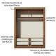 thumbnail image 5 of Ropero Closet Madesa Dallas Plus 2 Puertas Corredizas con Espejo 4 Cajones MN, 5 of 5