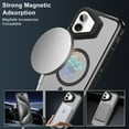 thumbnail image 5 of Magnetic for iPhone 16 Plus Case [Compatible with MagSafe][Military Grade Drop Protection][Lens Folded Kickstand] Slim Translucent Matte Shockproof with Anti-Fingerprint Phone Case,Orange, 5 of 11