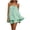Green, variant on Cute Easter Short Sleeve Pajama Set Bunny and Egg Pattern Sleepwear for Ladies