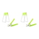 thumbnail image 4 of Injueey 2 piezas de pinzas para placas calientes de acero inoxidable 410/201 para un manejo fácil y seguro, bueno y conveniente fluorescente fluorescente 2Conjunto, 4 of 6