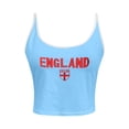 thumbnail image 4 of Unir Women's England Graphic Tank Top Contrast Binding Spaghetti Strap Cropped Casual Summer Cami, 1 Piece, S-L, 4 of 5