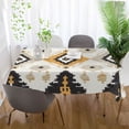 thumbnail image 5 of Yayeee Tablecloths for Rectangular Tables 54 x 54 inch Party Table Cover, White and Black, 5 of 6
