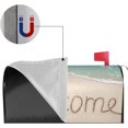 thumbnail image 3 of Sea Beach Mailbox Cover Magnetic Summer Theme Welcome Waterproof Mail Wraps Post Letter Box Covers for Outdoor Garden Use 25.5x21 in, 3 of 6