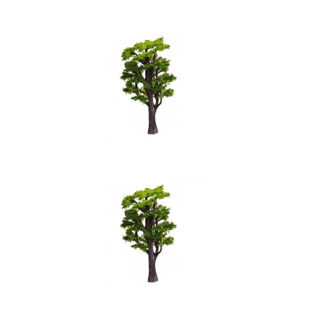 Guardoinrt Miniature Arbre Ancien Table de Sable Paysage Ornement Modèle de Construction Chemin de Fer Simulation Décoration Placement 10cm 2Ensemble