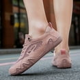 thumbnail image 6 of Men's Casual Outdoor Sneakers Breathable Comfort Waterproof for Hiking Mesh Non-Slip Summer Lightweight Classic Shoes Pink 6 US, 6 of 7
