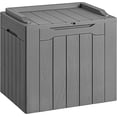 thumbnail image 1 of Homall Coffre de Terrasse Extérieur de 31 Gallons en Résine avec Siège, Gris, 1 of 6