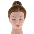 thumbnail image 3 of flor de cristal de brillo en forma de corazón pelo pelo clip de pelo niñas mujer casco Sunnimix Nupcial Hair Vine, 3 of 8