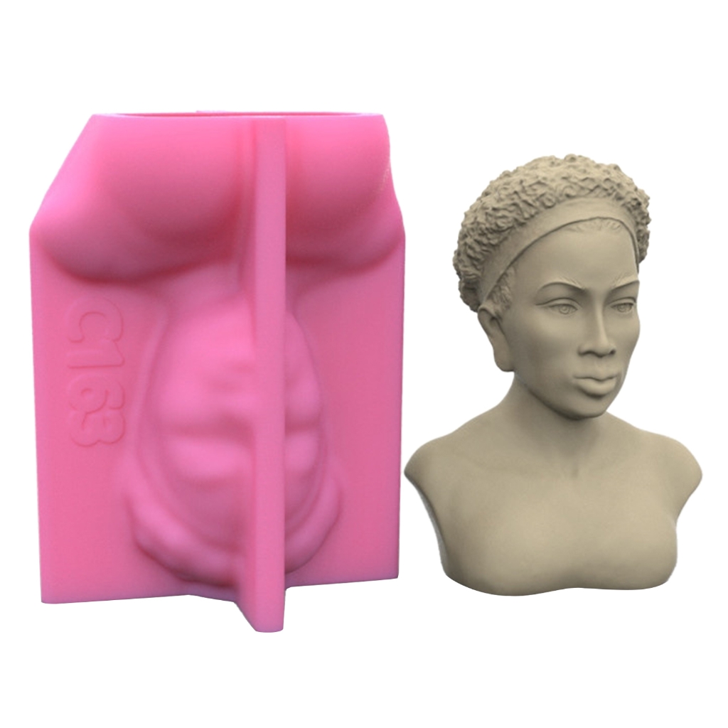 WINDLAND 3D Goddess Avatar Ornament Silicone Mold Resin Mold for DIY Craft Jewelry Tool