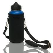 Made Easy Kit Neoprene Water Bottle Carrier Holder, Insulator w/ Adjustable Shoulder Strap
