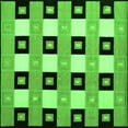 thumbnail image 1 of Ahgly Company Indoor Square Checkered Green Modern Area Rugs, 6' Square, 1 of 1