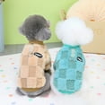 thumbnail image 3 of Ropa para perros con anilla para tirar, ropa de terciopelo de dos patas para mascotas, ropa para perros de otoño e invierno, ropa de terciopelo con cara sonriente, 3 of 4