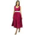 thumbnail image 4 of Bimba Women's Elegant Midi Prom Dress Round-Neck Bridesmaid Dresses, 4 of 9