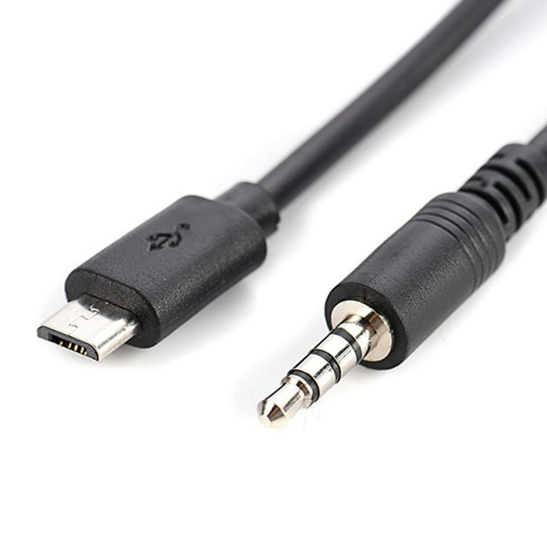 15cm Micro Usb to 3.5mm Jack Audio Cable Connector 3.5mm Audio Cable  Adapter Phone L3I4 
