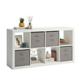 thumbnail image 5 of Sauder Stow-away 8-Cube Organizer with Fabric Bins, White Finish, 5 of 7