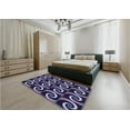 thumbnail image 5 of Ahgly Company Machine Washable Indoor Rectangle Transitional Medium Purple Area Rugs, 7' x 9', 5 of 7