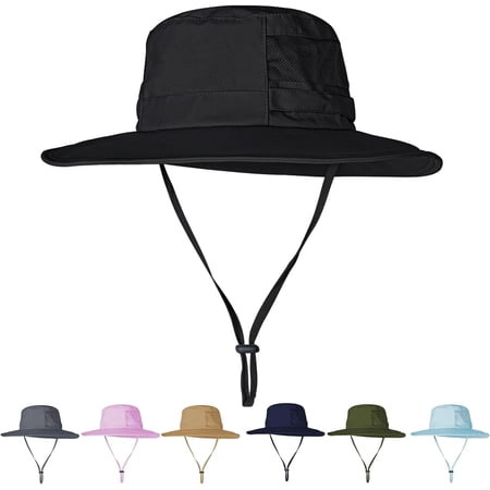 Stcylzfu All-Weather Sun Hat for Men & Women: UPF 50+ Waterproof & Foldable Wide Brim Boonie Hat for Hiking Fishing Garden