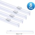thumbnail image 2 of PATIKIL 8pcs Plastic Wrap Cutter, 12in Plastic Wrap Slide Cutter Snap Card Slot Installation Replacement for Aluminum Foil Wax Paper Parchment Paper Wrap Dispenser, White, 2 of 6