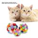 thumbnail image 5 of Colorful Cat Ball, Handmade Plush Bouncy Ball With Catnip And Bell Interactive Toy For Cat Training(l), 5 of 5