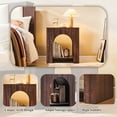 thumbnail image 5 of SinCiDo Modern Arched Nightstands Set of 2 with Charging Station, Bedside Table with Open Shelf Storage for Bedroom, Living Room, 5 of 7