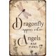 thumbnail image 1 of Retro Metal Tin Sign Dragonflies Appear Metal Sign Retro Wall Decor For Farmhouse Bar Cafe Kitchen Backyard Window 12×16 Inch, 1 of 5
