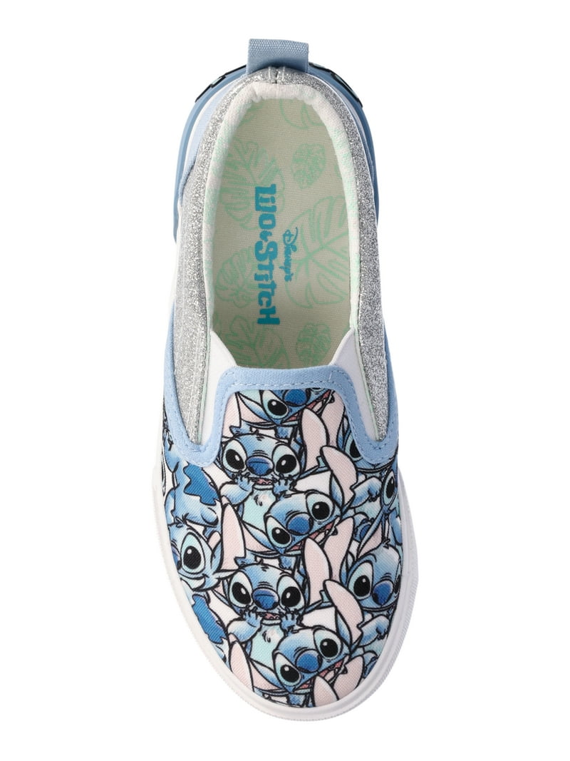【Anyone more】Mada Stitch Sneakers Disney Stitch Girl's Slip-On Twin Gore Sneakers - Walmart.com