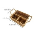 thumbnail image 2 of OUNONA Khaki Woven Basket for Storage Use with Proper Volume and Sturdy Handle 12.5 x 8.5 x 6 inches, 2 of 8