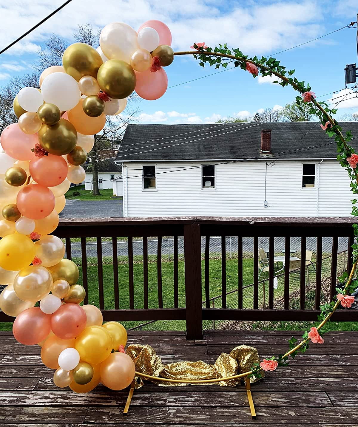 LANGXUN Large Size Balloon Arch Decoration, for Birthday Decoration, Wedding Decoration, Graduation Decorations and Event Party Supplies, Baby Shower Photo Background Decoration