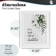 thumbnail image 4 of Stupell Industries Rustic Lodge Forest Foliage Bubble Bath White Framed Print Under Glass, 17 x 21, by Lettered and Lined, 4 of 8