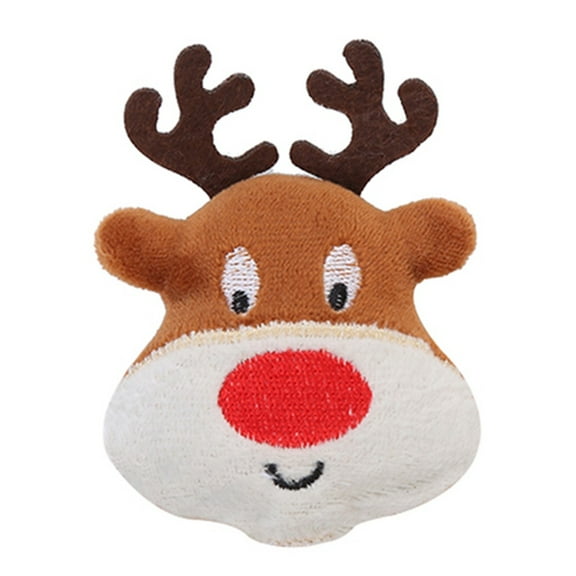 Christmas Catnip Toys, Xmas Cat Toys, Plush Santa Claus Deer Interactive Chew Bite Cats Mint Toys for Cat Kitten Indoor Outdoor