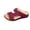 Wine, variant on Summer New Foreign Trade Large Size Wedge Fish Mouth Solid Color Large Size One Line Outside To Wear Beach Sandals Summer Sandals Beige 36
