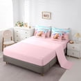 thumbnail image 5 of Erosebridal Kids Capybara 7-Piece Twin Bedding Sets For Capybara Lovers,Japanese Cherry Mountain Bedding Comforter Set ,Reversible Pink, 5 of 7