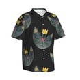 thumbnail image 2 of Bixox Men's Hawaiian Shirts Men's Faces Of The Cat Print Short-Sleeve Shirt-XX-Large, 2 of 8