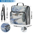 thumbnail image 3 of Circular Folder Package 13.6*3.5*12.4 Inches ,Binder Bag，Binder Organizer，Zipper Binder，3 Ring Binder ,Suitable for Work Snow Mountain, 3 of 8