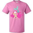 thumbnail image 3 of Inktastic Cute Mermaid, Pink Hair, Green Tail T-Shirt, 3 of 5